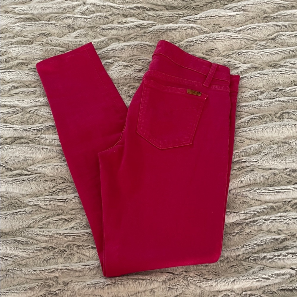 Joe's Jeans Vibrant Hot Pink Skinny Jeans